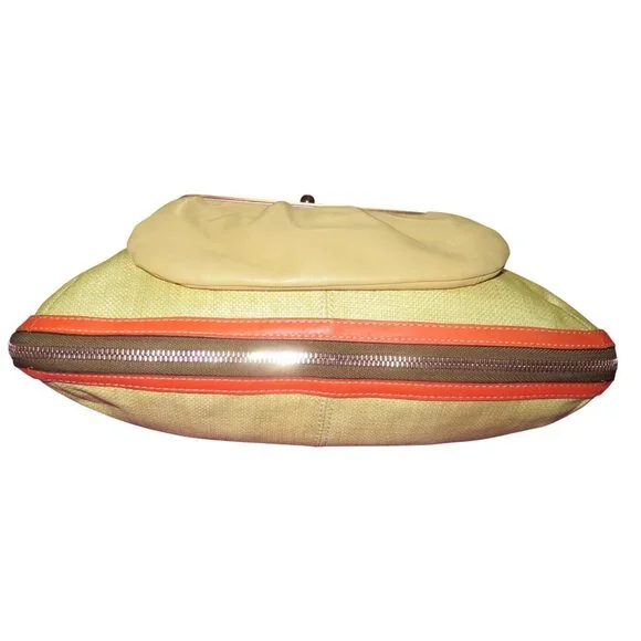 Coach 2008 Bonnie Leather Fold over Expandable Convertible Tote Kisslock Pocket - Picture 11 of 16